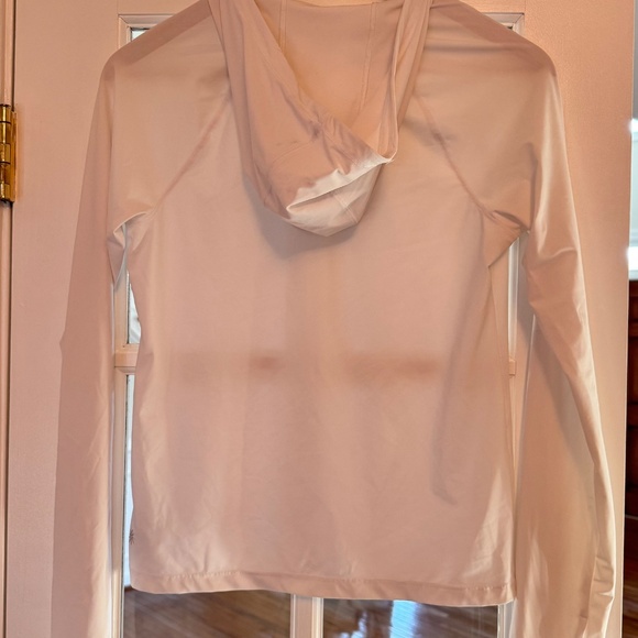 Athleta Pacifica Quarter Zip UPF Hoodie, White, Size XS - Picture 4 of 5